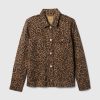 Leopard Denim Chore Jacka