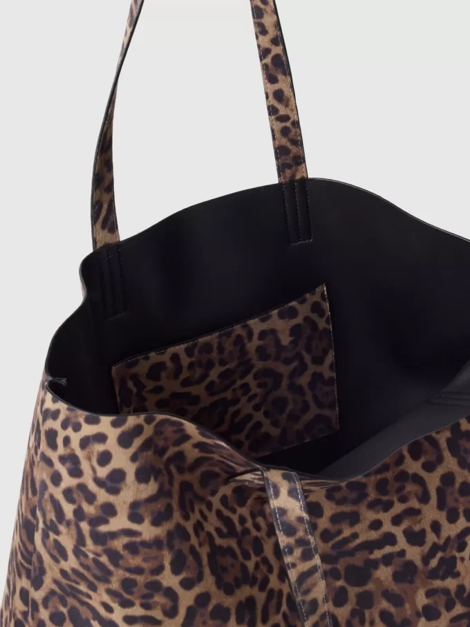 Leopard Vegan Mocka Tygväska