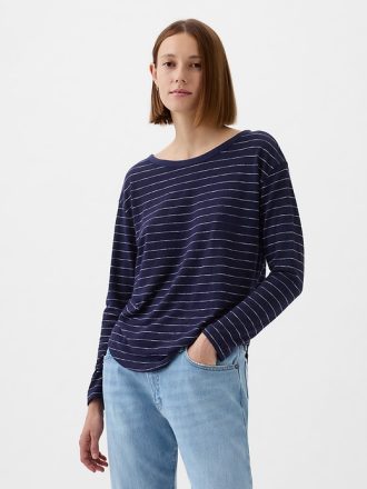Linne-Blend Boatneck T-shirt