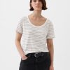 Linne-blandning T-shirt