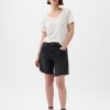Linne-blandning T-shirt