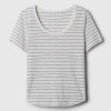 Linne-blandning T-shirt