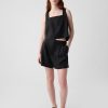 Linne-blandning knapp-rygg cropped linne Linne-blandning knapp-rygg cropped linne