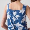 Linne-blandning knapp-rygg cropped linne Linne-blandning knapp-rygg cropped linne