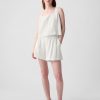 Linne-blandning knapp-rygg cropped linne Linne-blandning knapp-rygg cropped linne