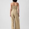 Linne-bomull Cargo Jumpsuit
