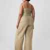 Linne-bomull Cargo Jumpsuit
