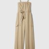 Linne-bomull Cargo Jumpsuit