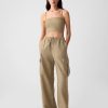 Linne-bomull Cropped Tube Top