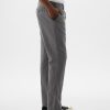 Linne-bomullsbyxor i Slim Fit