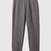 Linne-bomullsbyxor i Slim Fit