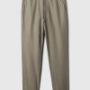 Linne-bomullsbyxor i Slim Fit