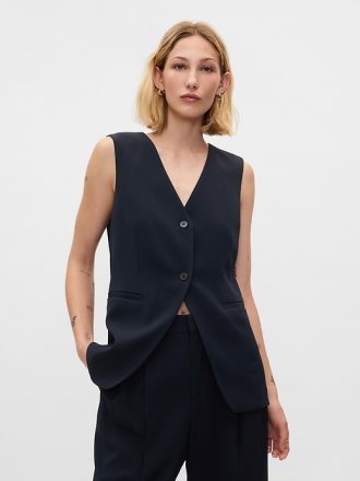 Longline Twill väst
