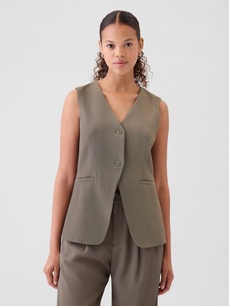 Longline Twill väst