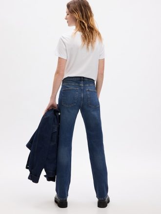 Lösa jeans i medelhög 90-tal