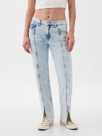 Lösa jeans i medelhög 90-tal