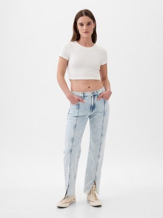 Lösa jeans i medelhög 90-tal