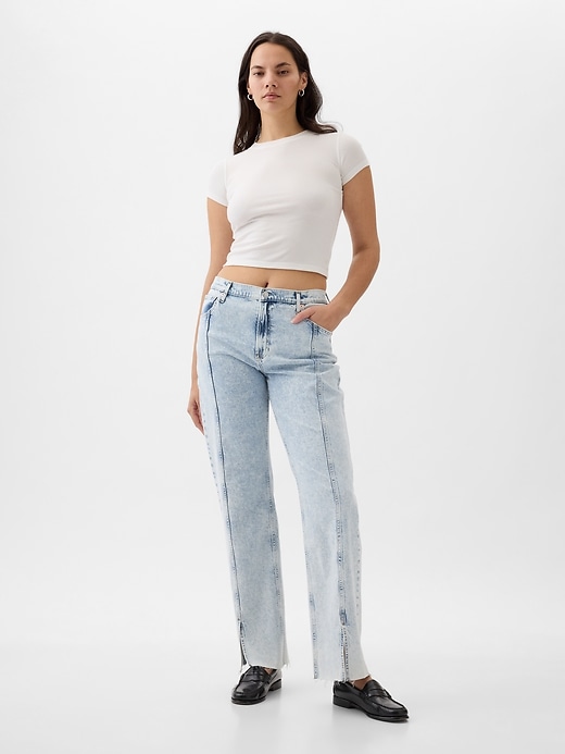 Lösa jeans i medelhög 90-tal Lösa jeans i medelhög 90-tal