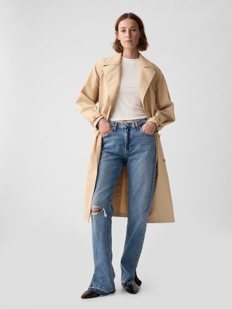 Lösa jeans i medelhög 90-tal