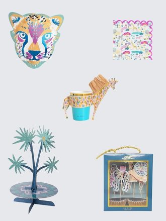Ma Fete Safari Cheetah Bord Mini Party Kit