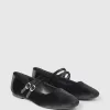 Mary Jane Flats med dubbla band i sammet