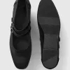 Mary Jane Flats med dubbla band i sammet