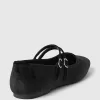Mary Jane Flats med dubbla band i sammet