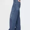 Medelhöga 90-tals lösa jeans