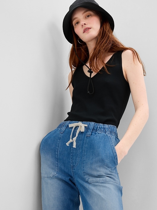 Medelhöga lätta Pull-On jeans Medelhöga lätta Pull-On jeans
