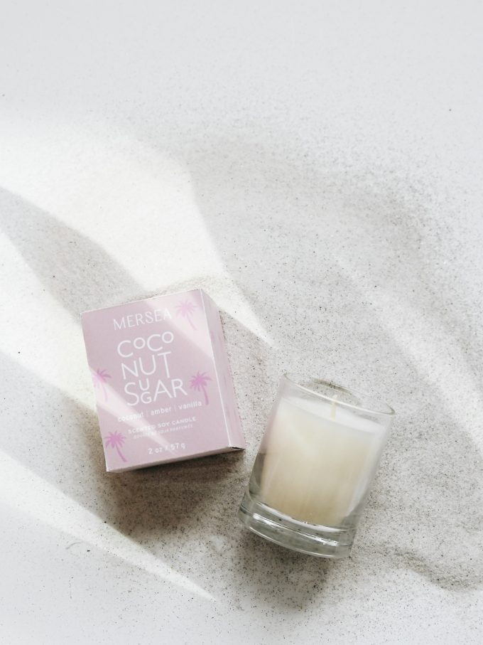 Mersea Coconut Socker Boxed Votive Candle