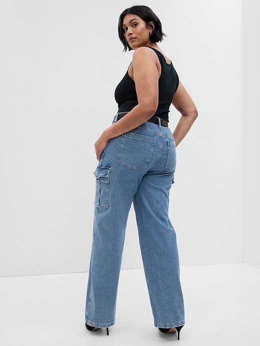 Mid Rise 90-tal Loose Cargo Jeans Mid Rise 90-tal Loose Cargo Jeans