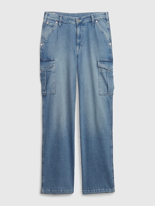 Mid Rise 90-tal Loose Cargo Jeans Mid Rise 90-tal Loose Cargo Jeans