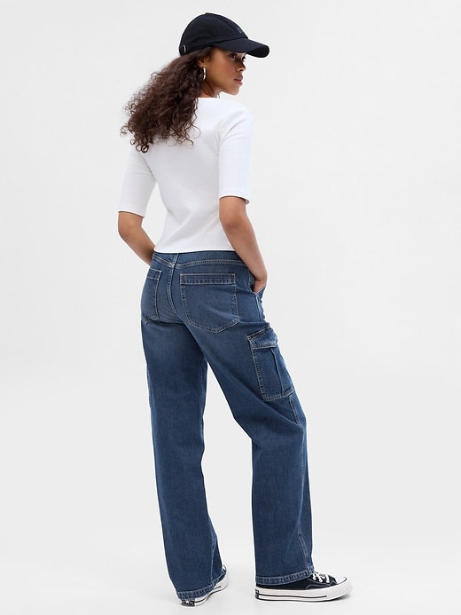Mid Rise 90-tal Loose Cargo Jeans Mid Rise 90-tal Loose Cargo Jeans