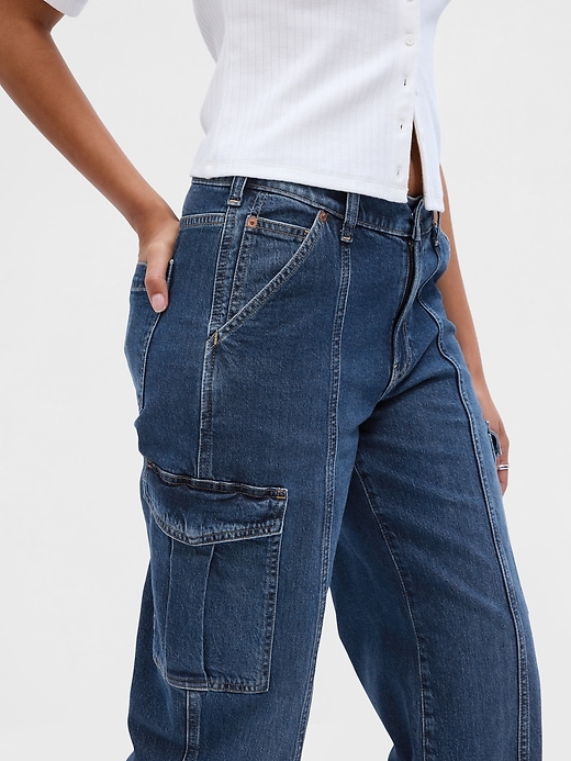 Mid Rise 90-tal Loose Cargo Jeans Mid Rise 90-tal Loose Cargo Jeans