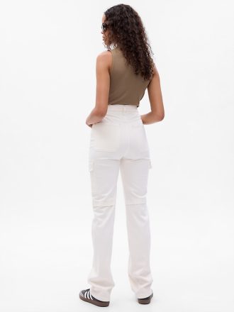 Mid Rise 90-tal Loose Cargo Jeans