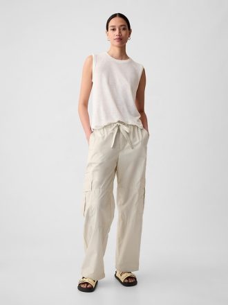 Mid Rise Cargo Fallskärmsbyxor
