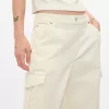 Mid Rise Corduroy 90-tals Loose Cargo Pants