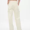 Mid Rise Corduroy 90-tals Loose Cargo Pants