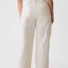 Mid Rise Corduroy 90-tals Loose Cargo Pants