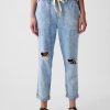 Mid Rise Easy Denim Utility Jeans