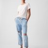 Mid Rise Easy Denim Utility Jeans