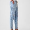 Mid Rise Easy Denim Utility Jeans
