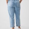 Mid Rise Easy Denim Utility Jeans