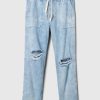 Mid Rise Easy Denim Utility Jeans