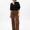 Mid Rise Loose Corduroy Byxor