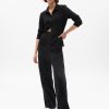 Mid Rise Loose Corduroy Byxor