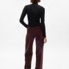 Mid Rise Loose Corduroy Byxor