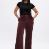 Mid Rise Loose Corduroy Byxor