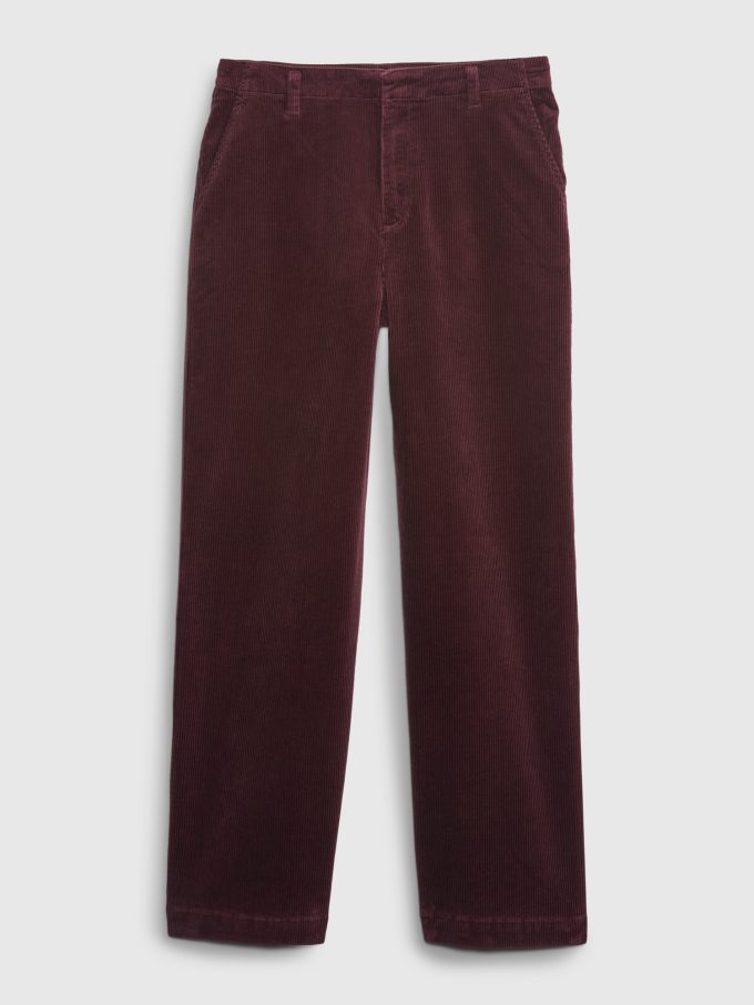 Mid Rise Loose Corduroy Byxor
