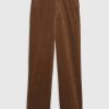 Mid Rise Loose Corduroy Byxor